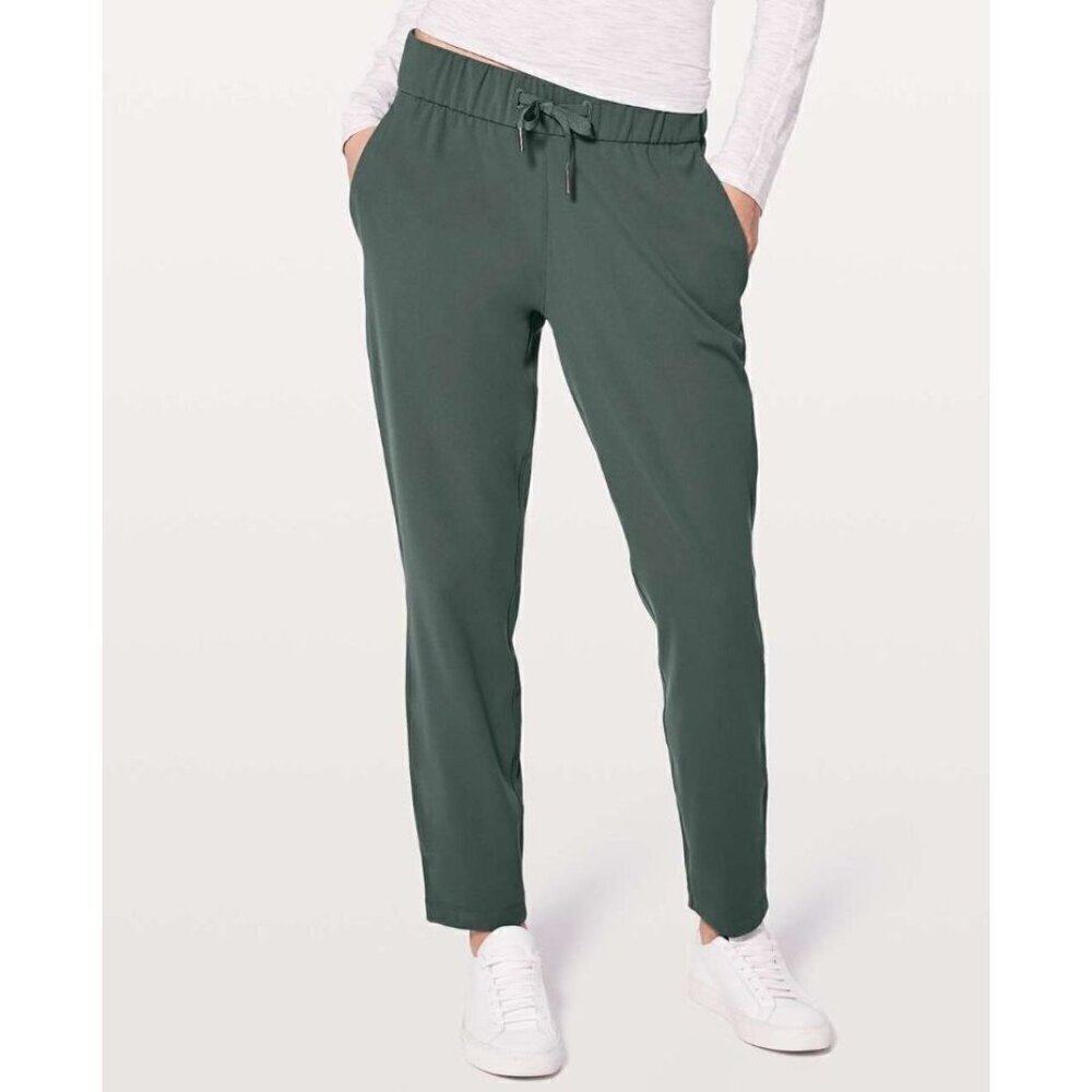 Lululemon On The Fly Dark Forest Straight Leg Athletic Pants 4‎ 28"